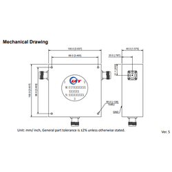 500W VHF Band 88 to 108MHz RF Coaxial Circulators