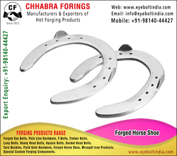 Forged Horse Shoe manufacturers, Suppliers, Distributors, Stockist and exporters in India +91-98140-44427 https://www.eyeboltindia.com