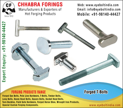 T-Bolts manufacturers, Suppliers, Distributors, Stockist and exporters in India +91-98140-44427 https://www.eyeboltindia.com