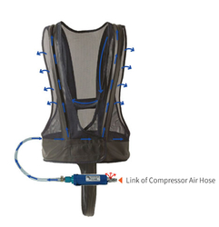 AIR COOLING VEST SET Welder’s cooling vest KD-A700A