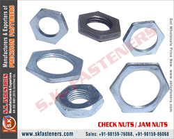 CHECK NUTS / JAM NUTS Manufacturers Exporters Wholesale Suppliers in India Ludhiana Punjab Web: https://www.skfasteners.com Mobile: +91-9815976068, 9815986068 from S.K. INDUSTRIES