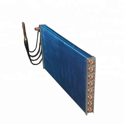 Copper tube condenser finned hydrophilic foil evaporator for central air conditioning