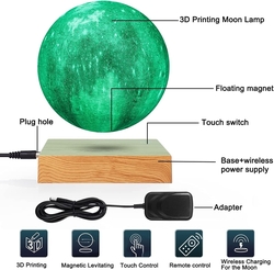 Levitating Moon Lamp.Floating and Spinning in Air,Night lamp for Office,Home,Decro,Gifts.Christmas (16 Colors Galaxy Surface)