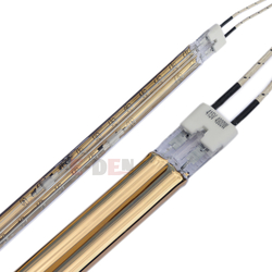 415V 4900W Golden Infrared Lamp Twin Tube Quartz IR Heat Lamp