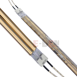 415V 4900W Golden Infrared Lamp Twin Tube Quartz IR Heat Lamp