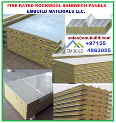 Fire rated sandwich panels from EMBUILD MATERIALS LLC.