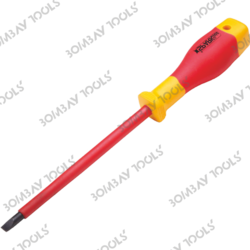 Insulated Slotted Screwdriver (-) VDE 1000V from BOMBAY TOOLS CENTRE BOMBAY PRIVATE LIMITED