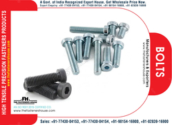 Hex Bolts Manufacturers Exporters Wholesale Suppliers in India Ludhiana Punjab Web: https://www.thefastenershouse.com Mobile: +91-77430-04153, +91-77430-04154