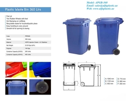 Plastic Garbage Bins from ALFA PLASTIC L.L.C