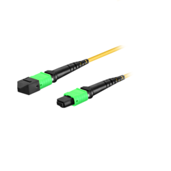 24 Fiber Mtp Trunk Cable, 24f Mtp Female Sm Patch Cord, Low Loss OFNR (Riser), G.657A1 Single Mode, Yellow, Polarity A, For Cxp Cfp 100g Transceiver
