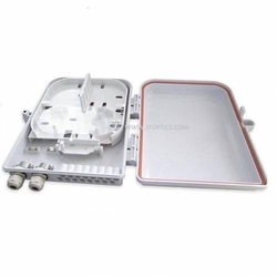8 Port Wall Mount Fiber Termination Box Unloaded ABS Type, Hold Upto 8 Adaptor, IP65 Complied, For Indoor and Outdoor OFC Application
