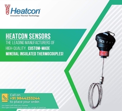 Mineral Insulated Thermocouple Sensor ( Types : J,K,T,N,R,S,B) from HEATCON SENSORS PVT. LTD.