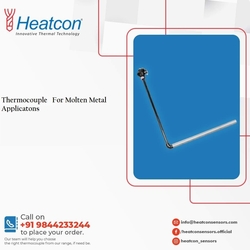 Thermocouple For Molten Metal Applications from HEATCON SENSORS PVT. LTD.