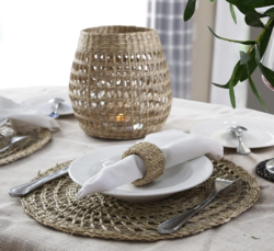 Seagrass Rattan Woven Placemat, Dish Placemat
