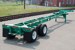 yuxuan 13.9 m 31.2 t 2 axle container transport semi-trailer from SHANDONG YUXUAN IMPORT AND EXPORT CO.,LTD