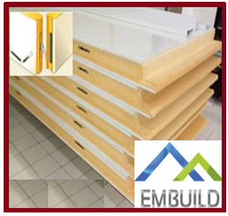 cold room construction insulated panels from EMBUILD MATERIALS LLC.