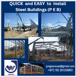 STRUCTURAL STEEL ( Light weight material for PEB) from JUNGWOO EMC MIDDLE EAST FZC