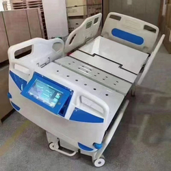 Digital display hospital bed