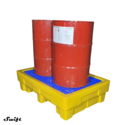 2 Drum Spill Containment Pallets 