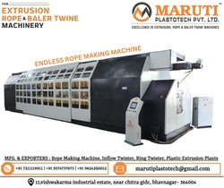 Rope Making Machine || 2 To 6 mm || 4 To 8 mm || 6 To 12  & 8 To 16 mm || 12 To 32 & 16 To 40 mm || 20 To 45 & 24 To 54 mm || Endless Rope Making Machine from MARUTI PLASTOTECH