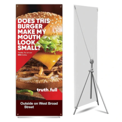 Adjustable durable aluminum alloy X Banner Stand for trade show