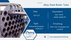 Alloy Steel Boiler Tube from EXPLORE MIDDLE EAST FZE