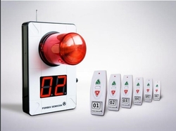 Gated community panic alarm, red beacon, 2-digit display