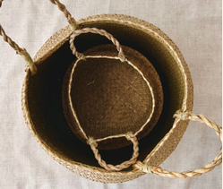  FOLDABLE SEAGRASS BASKETS COMBO IN TWO SIZES  SUPPLIER IN ABUDHABI