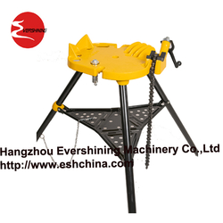 tri-pod pipe chain bench vise from HANGZHOU EVERSHINING MACHINERY CO.,LTD