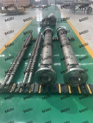 SKD insert parallel twin screw barrel manufacturer China for high calcium PVC pipe and PVC profile products from BAIJIU MACHINERY EQUIPMENT CO., LTD