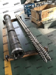 Parallel twin screw barrel manufacturer China for plastic recycling granulation industry from BAIJIU MACHINERY EQUIPMENT CO., LTD