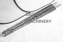 80/156 conical twin screw barrel for bathroom and  ...