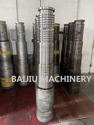 80/156 conical twin screw barrel is suitable for PVC wood plastic foam board