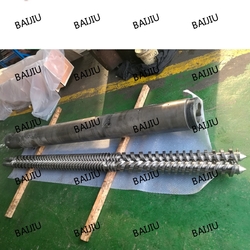 38crmoala High Output Parallel Twin Screw Barrel for PVC Profile Pipe Extruder from BAIJIU MACHINERY EQUIPMENT CO., LTD