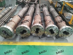 Bex2-107-25V Parallel Twin Screw Barrel for Plastic Extruder Machine from BAIJIU MACHINERY EQUIPMENT CO., LTD