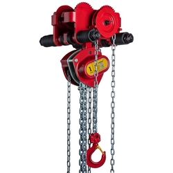 MANUAL CHAIN HOIST, W/ GEARED TROLLEY, MAKE: DELTA, P/N: DC.0.0910202000