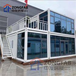 Low Cost Easier and Cheaper Prefabricated Prefab Container Homes House for Outdoor Camp Office