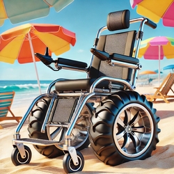 Sandcruiserâ„¢ All-Terrain Beach Wheelchair from MORGAN INGLAND FZ LLC