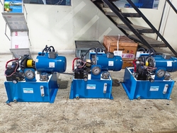 HYDRAULIC POWER PACK WITH SINGLE PHASE MOTOR 