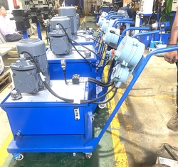 HYDRAULIC POWER PACK WITH FLAMEPROOF MOTOR AND PUM ...