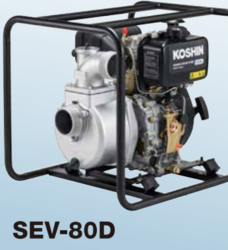 Koshin 3â€ Diesel Water pump - SEV 80D from ADAMS TOOL HOUSE