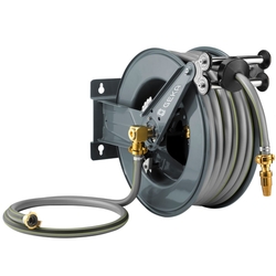 The Sealey Heavy-Duty Retractable Water Hose Reel, featuring a 15m Ø13mm ID rubber hose, is available at Morgan Arabia Trading Co., perfect for efficient water management in your garage or workshop. from MORGAN ARABIA TRADING CO 