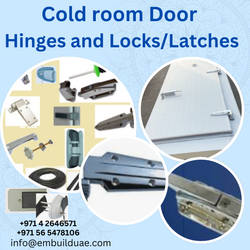 Cold room door Hinges, Locks/ Latches