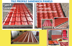 Tile design roof sandwich panels / Tile profile PU roof panels