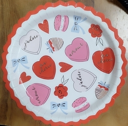 Love design Paper Plate - Printed Paper Plates from ALLURE GIFT WRAPS PVT LTD 