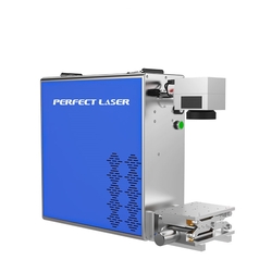 PEDB-400A 30w desktop Fiber laser engraver for logo parts batch number printing from PERFECT LASER (WUHAN) CO., LTD