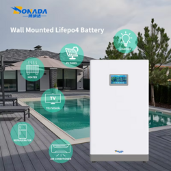 Solar Energy Storage Battery 51.2V 5Kwh 10Kwh Lifepo4 Wall Mounted Lithium Battery Pack 100ah 200ah Home Power Wall Battery