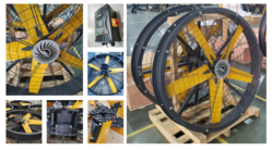 ETW SERIES HVLS WALL MOUNT FAN