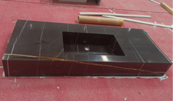 Luxury Natural Lauren Black Gold Marble/ Marble Slab for Sculpture Fountain Wall Panel Floor Tiles Hous from XIAMEN YEADUHE IMPORT & EXPORT CO.,LTD.