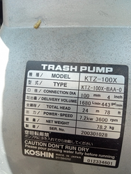 Koshin KTZ-100X Trash Pump